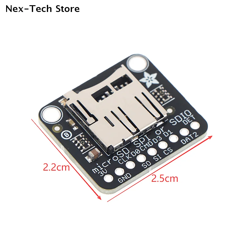 [NT]1Pc 3V 블랙 전용 4682 Adafruit SPI 또는 SDIO 카드 브레이크아웃 모듈 브레이칭 보드[NT]