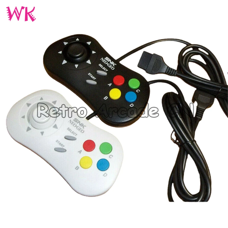 Neo Geo Controller Pad AES  MVS & CD 15-pin with custom clicky thumbstick Modified By NK mini-PAD Arcade Game Acessory