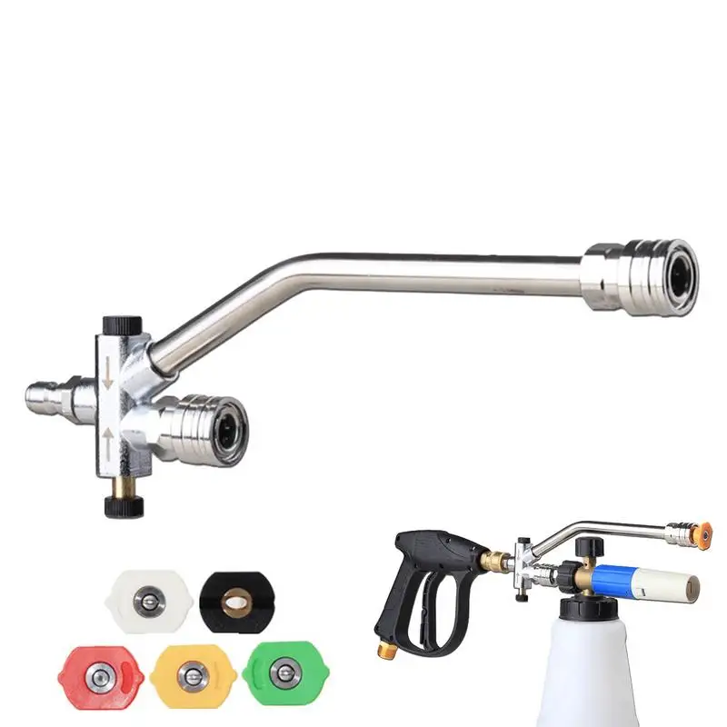 

Pressure Washer Foam Cannon Attachment With DualConnector Tip Attachment For Foam Cannon And Spray Nozzle For Enhanced Cleaning