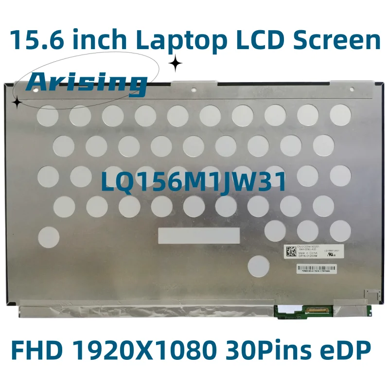 

LQ156M1JW31 15.6"Inch For Dell 60Hz 1920X1080 XPS 15 9560 9550 30 pins NON-TOUCH LCD Screen