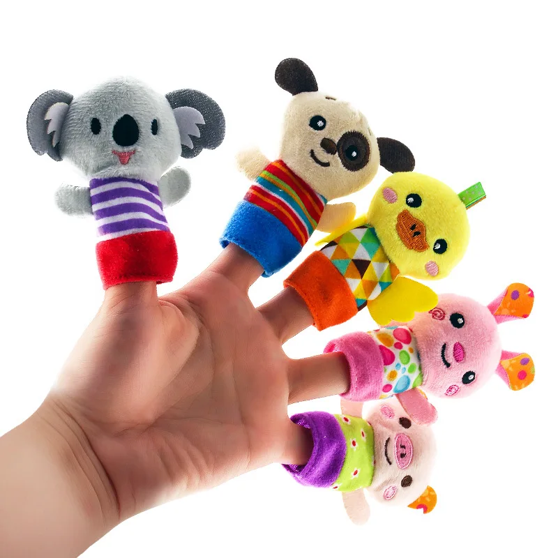 

Baby Finger Puppets Appease Plush Zoo Animals Toddlers Infant Children Soft Doll Story Time Playtime Baby Toys 0-12 Months