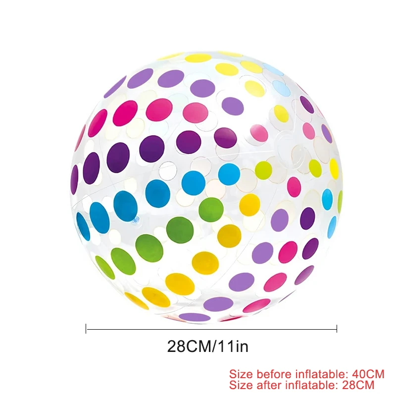 Inflatable ball toys Summer Outdoor Swimming Pool Beach Inflatable Ball Toys Fun Sports Props Beach Pool Volleyball Game Parent-child Interaction