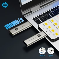 HP 256GB Memories Type-c 2-In-1 USB 3.0 Flash Drive 128GB Metal OTG Pendrive 64GB High Speed Flash Disk For Phone Computer 2