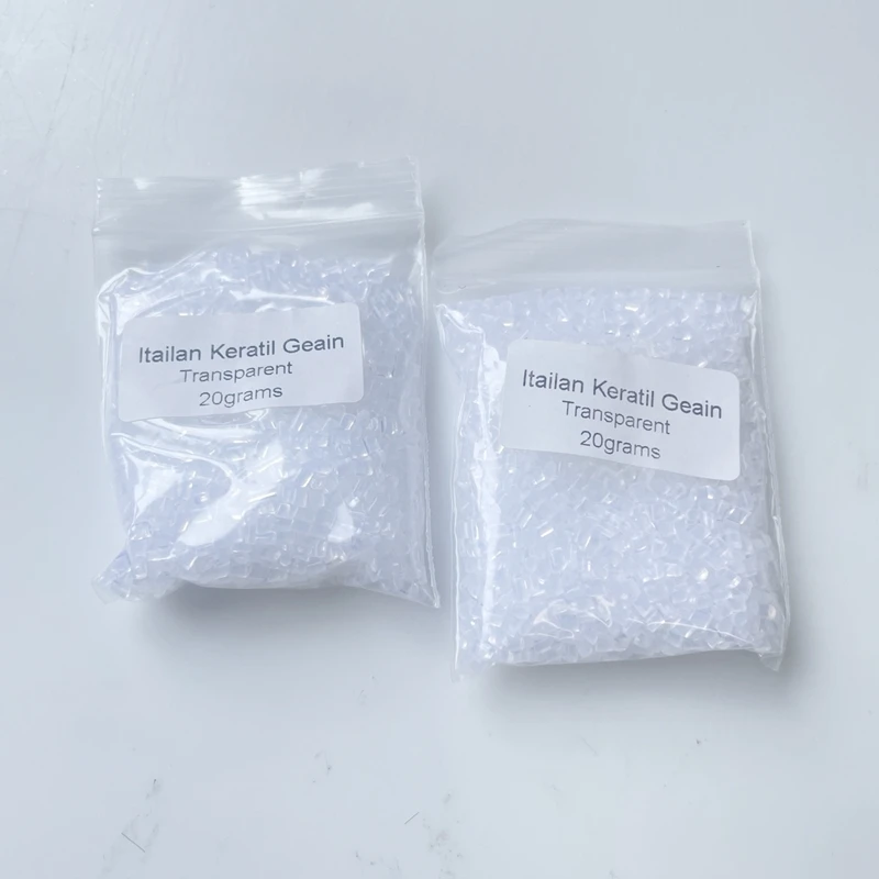 Italian Keratin Glue 20G 50G 100G Keratin Granules for Hair Extensions Transparent