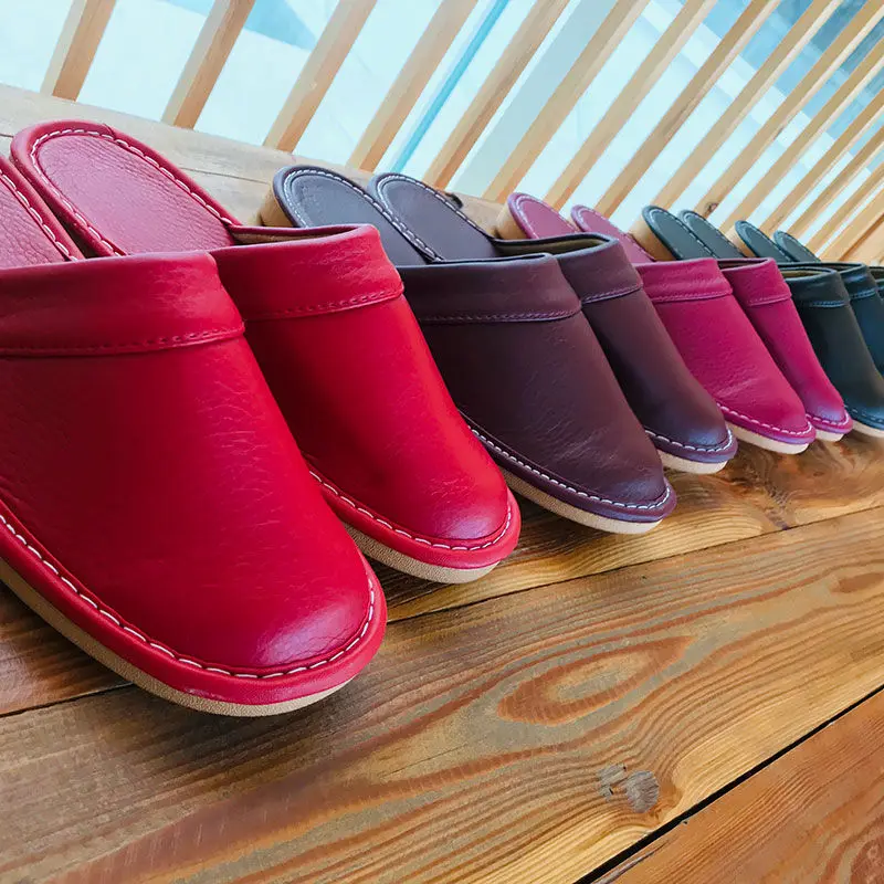 Affordable PU Leather Slipper Men's Home Shoes Winter Waterproof Slippers Unisex Indoor Shoes Room Guest Slipper Man Flip Flops 6
