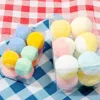 12Pcs Cat Toy Balls Soft Poms Ball Exquisite Material Pompon Ball Toy Cats Interactive Cat Toys Pet Supplies 4