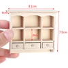 1Pcs 1/12 Miniature Closet Hanging Cabinet Shelf Model Dollhouse Furniture Decor DIY Toys 5