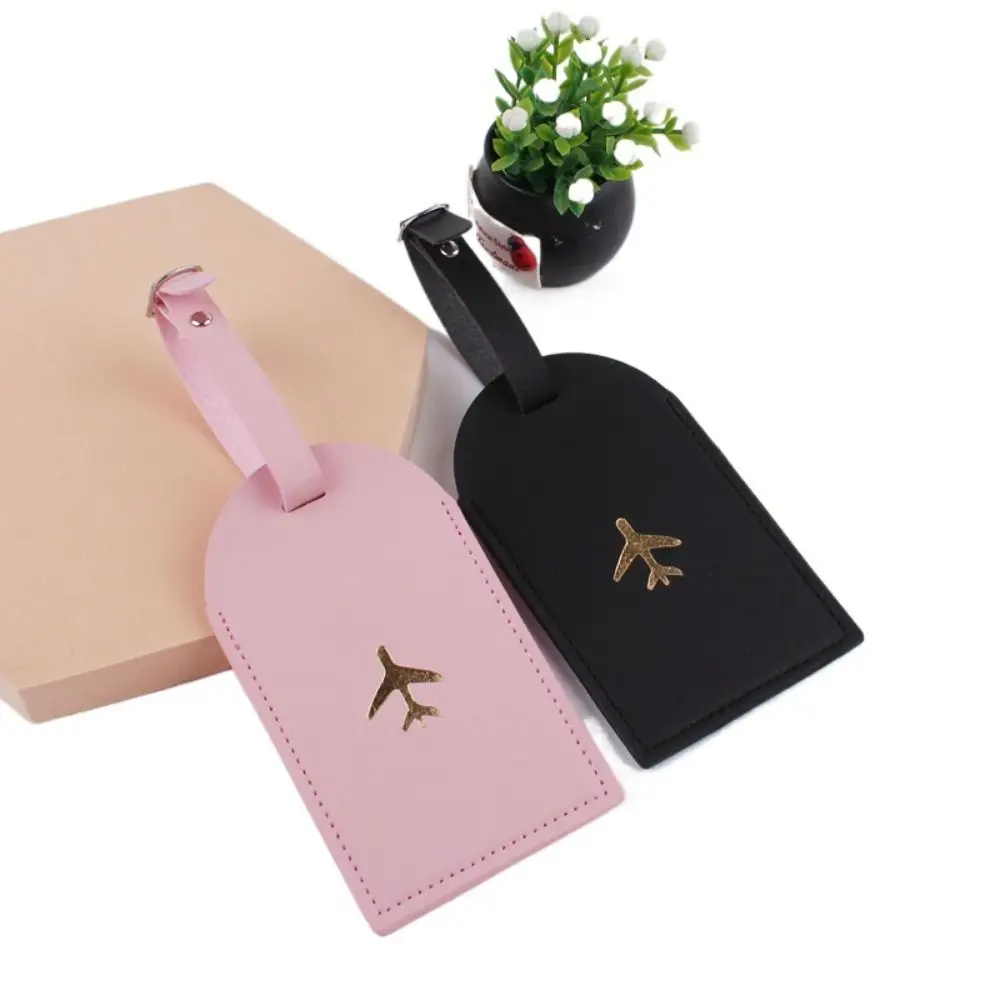 Airplane Suitcase Tag PU Luggage Tag Boarding Pass Colorful Baggage Name Tags Address Label Travel Accessories Information Card