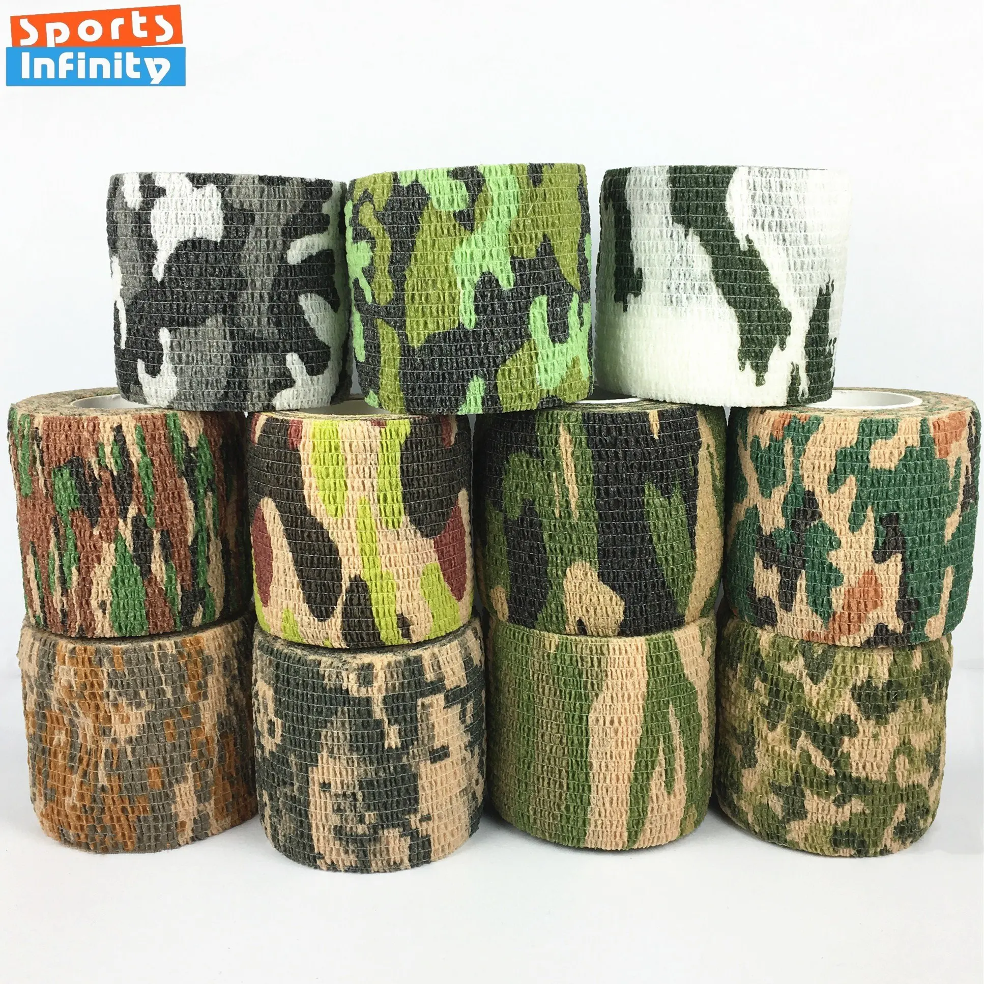 Camouflage Tape Camouflage Hunting Accessories 5cm x 4.5m Army Camo Outdoor Hunting Shooting Blind Wrap Camouflage Stealth Tape Waterproof Wrap Durable Self-adhesive Bandage