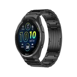Quick Release Titanium Strap, 20/22mm - Forerunner 955 (Black)