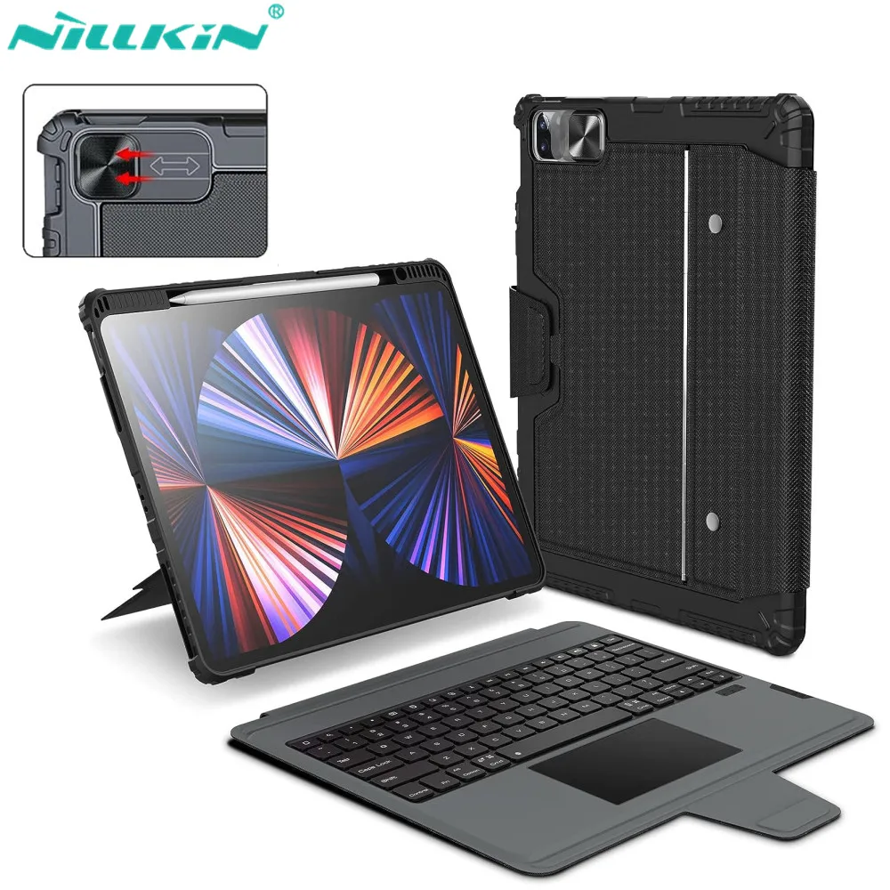 Nillkin Keyboard Case para Ipad Lens Protection Cover Ipad Pro 11 12.9 Air 10.9 2023 10th 9th Generation 8th 9th Generation