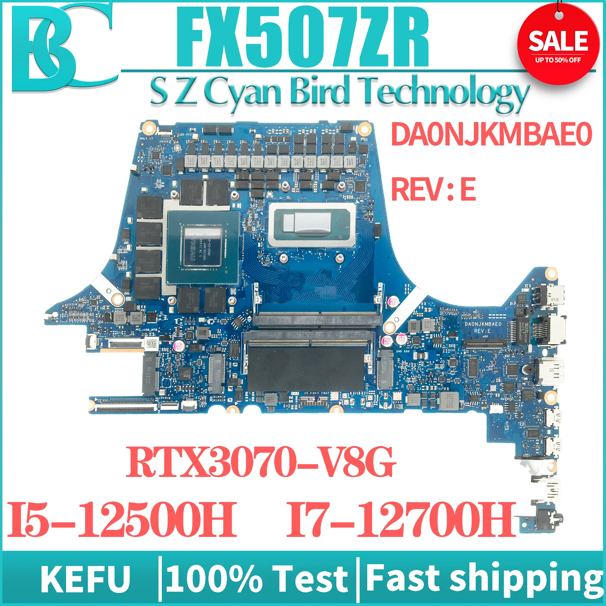 Scheda Madre Kefu Fx507Zr Muslimex Per Asus Tuf Gaming F15 Muslimex Laptop Mainboard 100% Test Ok