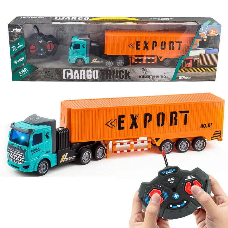 1/48 Rc Truck Heavy-Duty Toy Cars Trucks Remote Control Semi-Trailer Construction Electric Truck Big Rc Trailer Dump Boys Gift 6