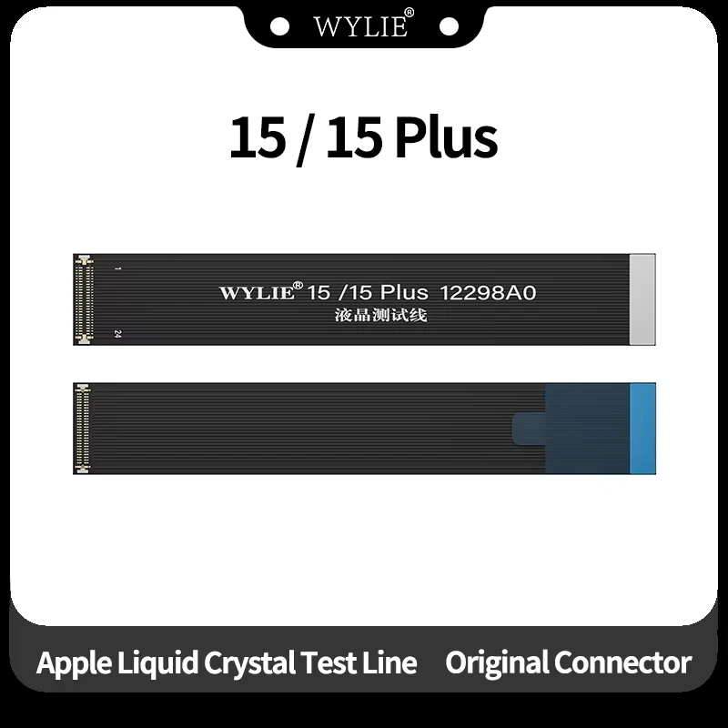 WYLIE LCD 디스플레이 테스트 리본 케이블, 오리지널 커넥터, 아이폰 13 미니/14 프로/15 프로 맥스/16PM 스크린 테스트 연장 케이블