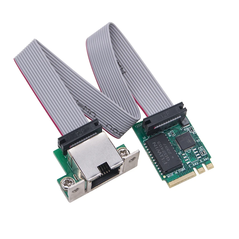 M.2 A+E 키 2.5Gb 이더넷 LAN 카드 M2 A/E-RJ45 COM 포트 네트워크 어댑터 RTL8125BG 칩 2.5G/1G/100Mbps 기가비트 네트워크 카드