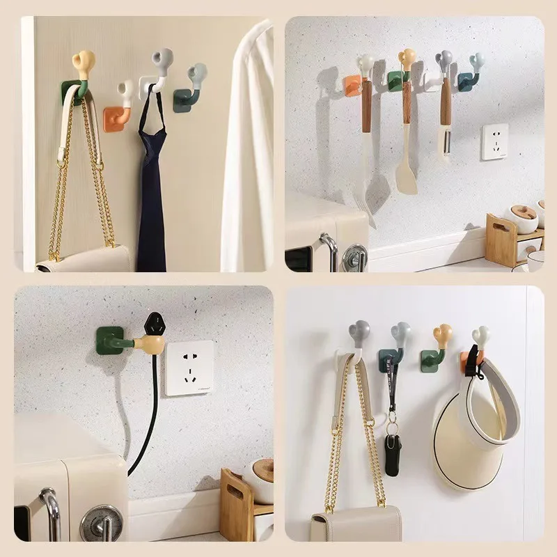 Strong Adhesive Hook Cute No Punching Home Office Small Hand Hook New