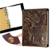 DND Journal Notebook, 3D Dragon Embossed Notebook with Pen for Dungeons and Dragons/D&D, Great RPG Accessories Nerdy Gifts 3