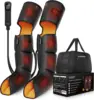 Leg  , 3-in-1 Foot Calf & Thigh  with Heat and Compression Therapy, Leg Massage Boots for Swollen Legs, E 1