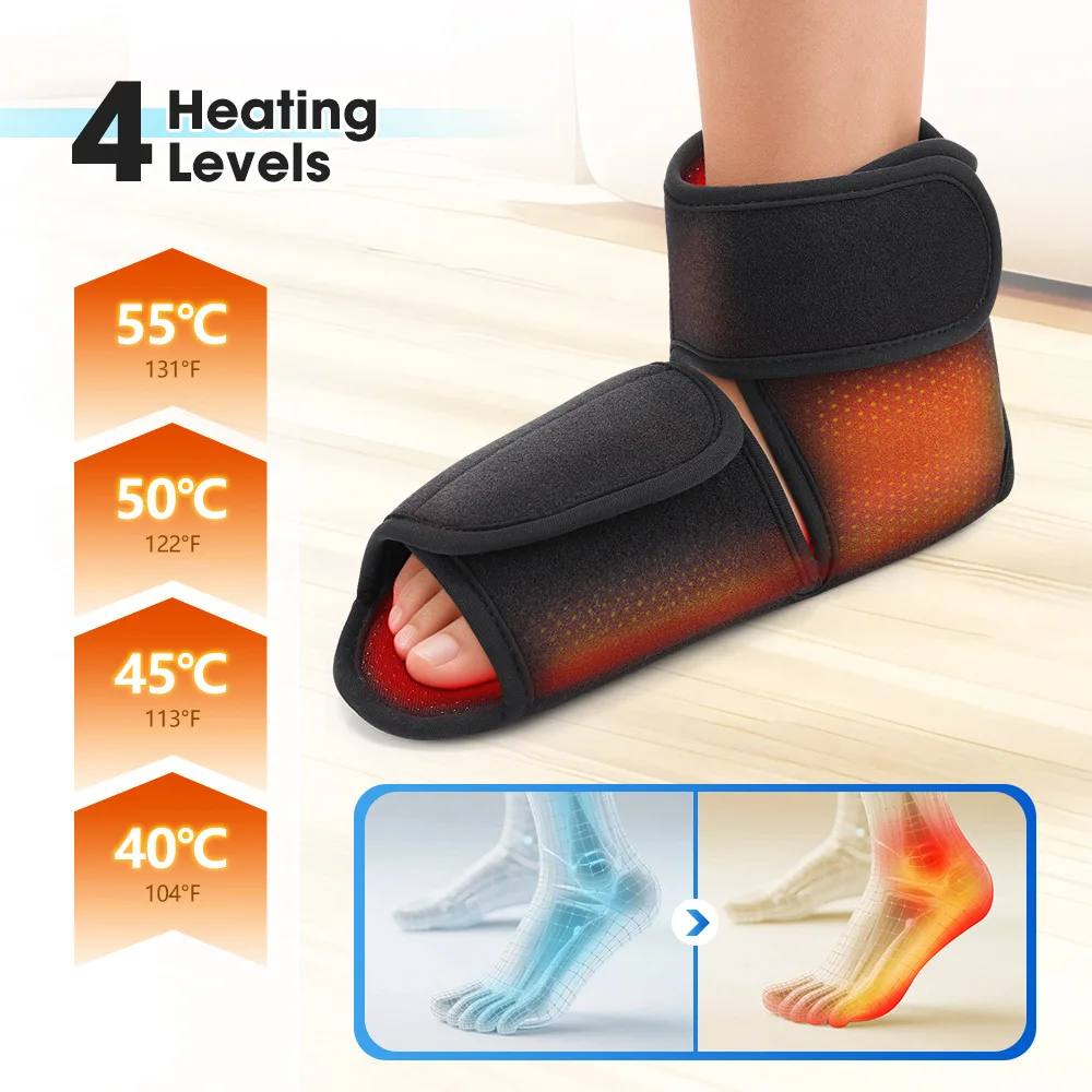 Massager Airbag Kneading Relaxation Lifting Warming Cordless Foot Ankle Brace Warm Joint Massage Device_voghion.com