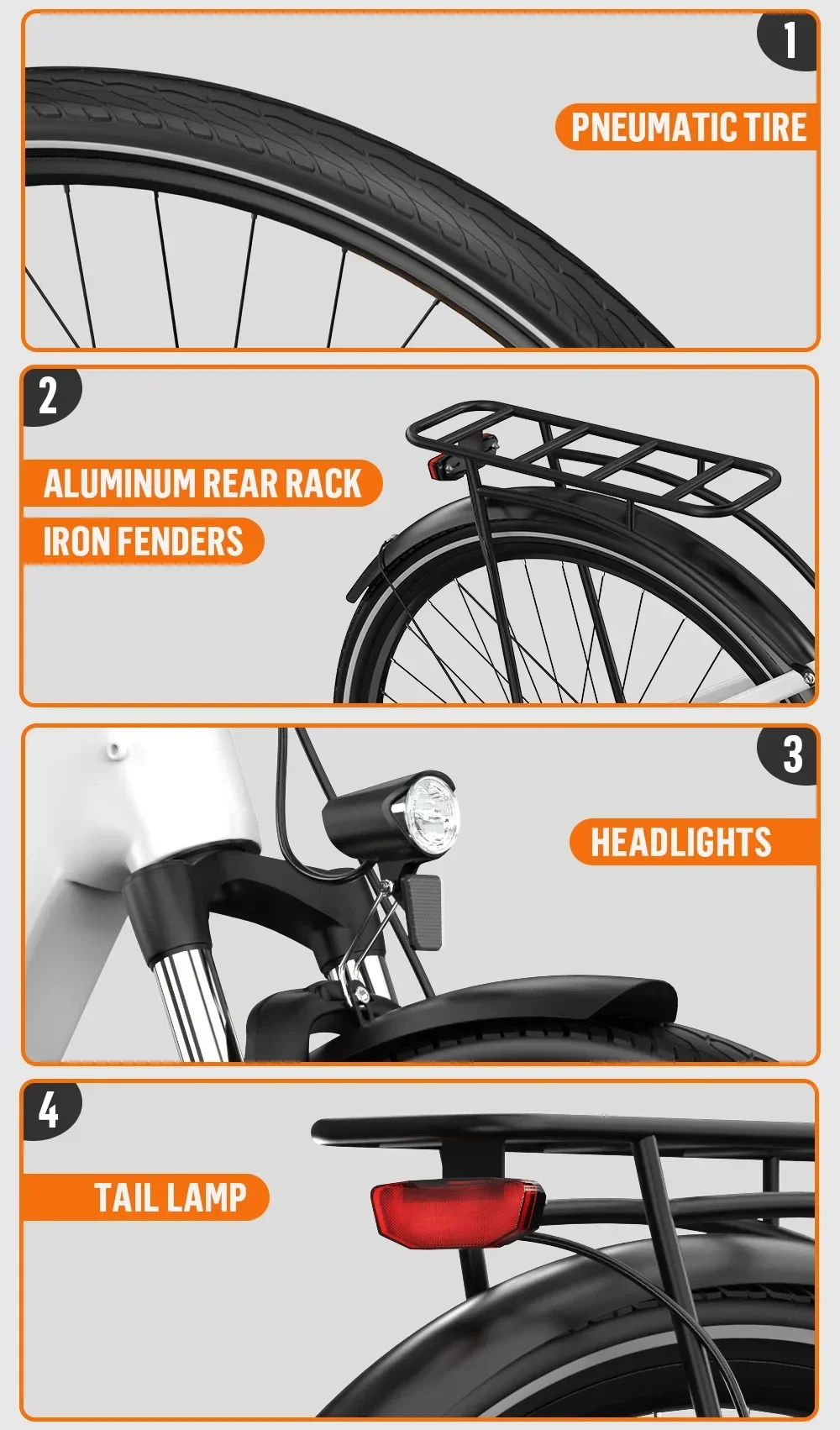 OneSport OT07 mid-mounted electric bicycle, 250W mid-dieve motor, 36V10.4AH battery, 70-90KM range, oil brake, 7 speeds. Sd014d0a66cab4706b4c45921cbce3aeak