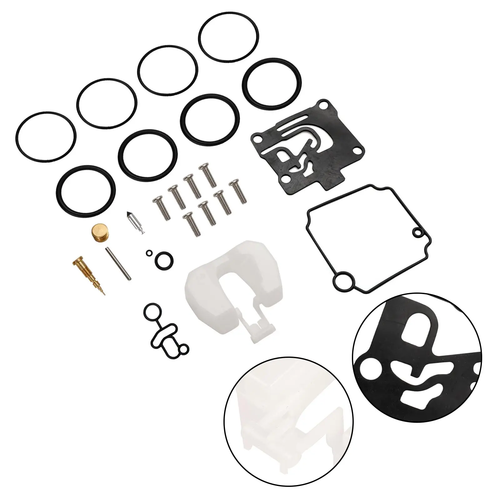 Areyourshop Carburetor Carb Rebuild Kit for Yamaha F50-T50hp 4 Stroke 01-04 62Y-W0093-11-00 ​62Y-W0093-10-00 4