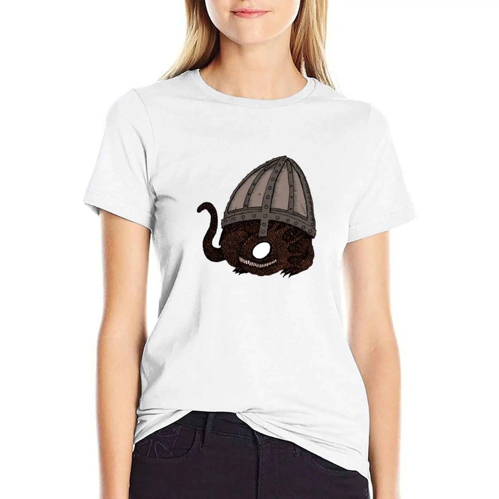 

Baby Dragon Under Helmet T-shirt tops shirts graphic tees cropped t shirts for Women