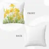 Hand Painted Yellow Daffodils Field Cushion Body Pillow Anime Cushion Cover 45*45 Pillow Case Pillow Cover 3