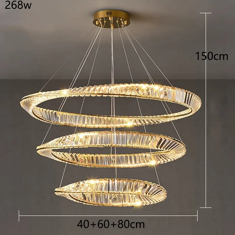 Description Picture 5 of itemModern Home Decoration Crystal Chandelier, Living Room Pendant Lamp,Dining Room Pendant Lights, Interior Lighting