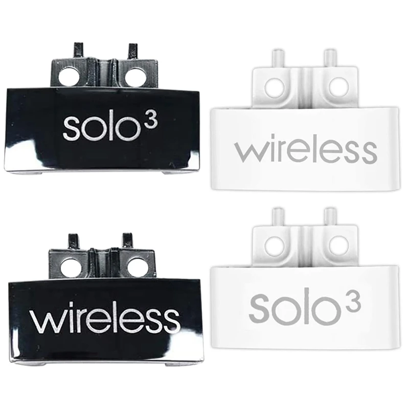 2 Paia Di Cerniera Di Ricambio Per Fascia Connettore Cerniera Clip Cover Per Beats Solo 3 Cuffie Wireless Bianco E Argento