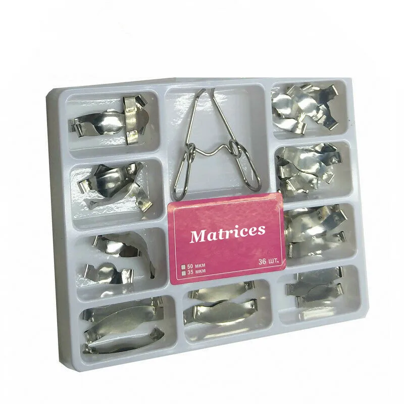 

Стоматологическая матрица, секционные Контурные металлические матрицы, полный комплект для замены зубов, инструменты Dentsit