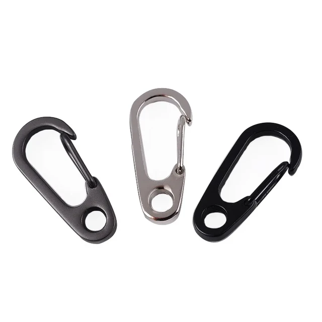 Carabiner Hook Portable Keychain Clips Small Alloy Snap Hooks for Camping  Gear 30pcs S-shaped Carabiners Tiny Clip Attachments - AliExpress