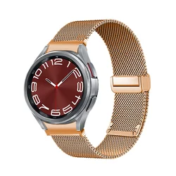 Premium Metal Mesh Magnetic Strap for Smartwatches - Sleek No - Gap Design Bracelet (Rose gold)
