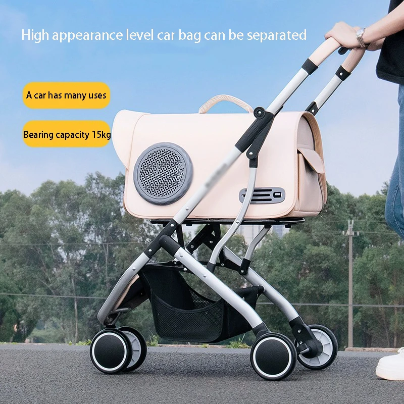 

Трехколесная эластичная амортизирующая Складная коляска для собак раздельного типа, Портативная сумка для кошек, вместительные Аксессуары для кошек