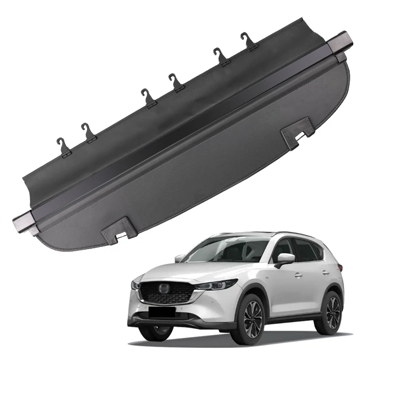 마쓰다 CX-5 카고 커버 트렁크 개폐식 소포 랙, 방수 실드, 개인 정보 보호 카고 커버, 자동차 액세서리, 2013-2023