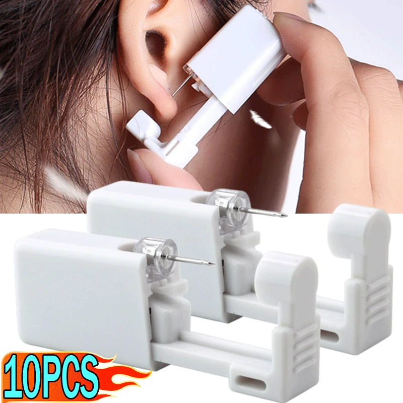 1-10Pcs Disposable Safe Painless Ear Piercing Healthy Sterile Puncture Tool Without Inflammation for Earring Ear Piercing Gun ear piercing tool piercing tool