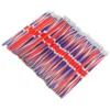 60 Pcs Colored Pattern Pencils British Flag Solid Color Writing Wood Sketch Drafting Wooden Lead Pencils Bulk Office School 1