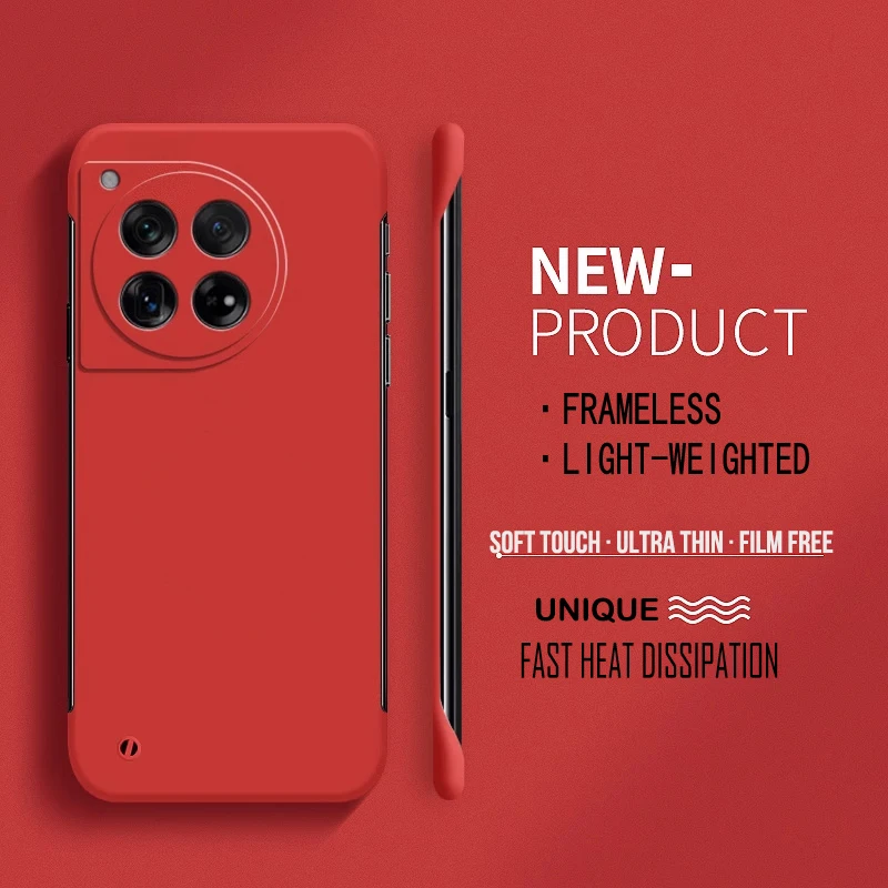 Frameless Matte Hard PC Protective Phone Case - Solid Shell Cover with Bumper