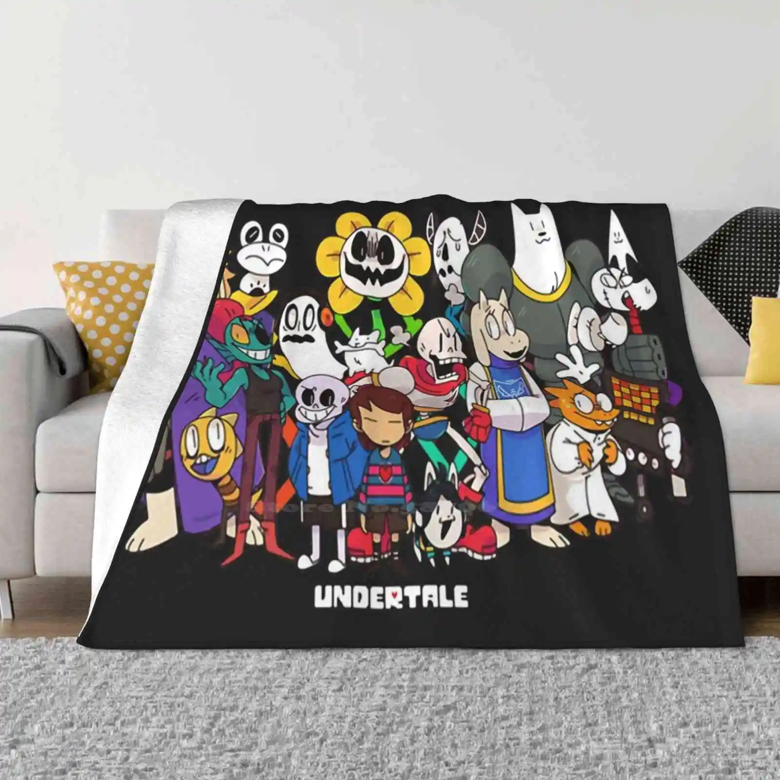 

Undertale-All Characters Latest Super Soft Warm Light Thin Blanket Undertale Characters Gaming Gamers Pc Steam Minimalist