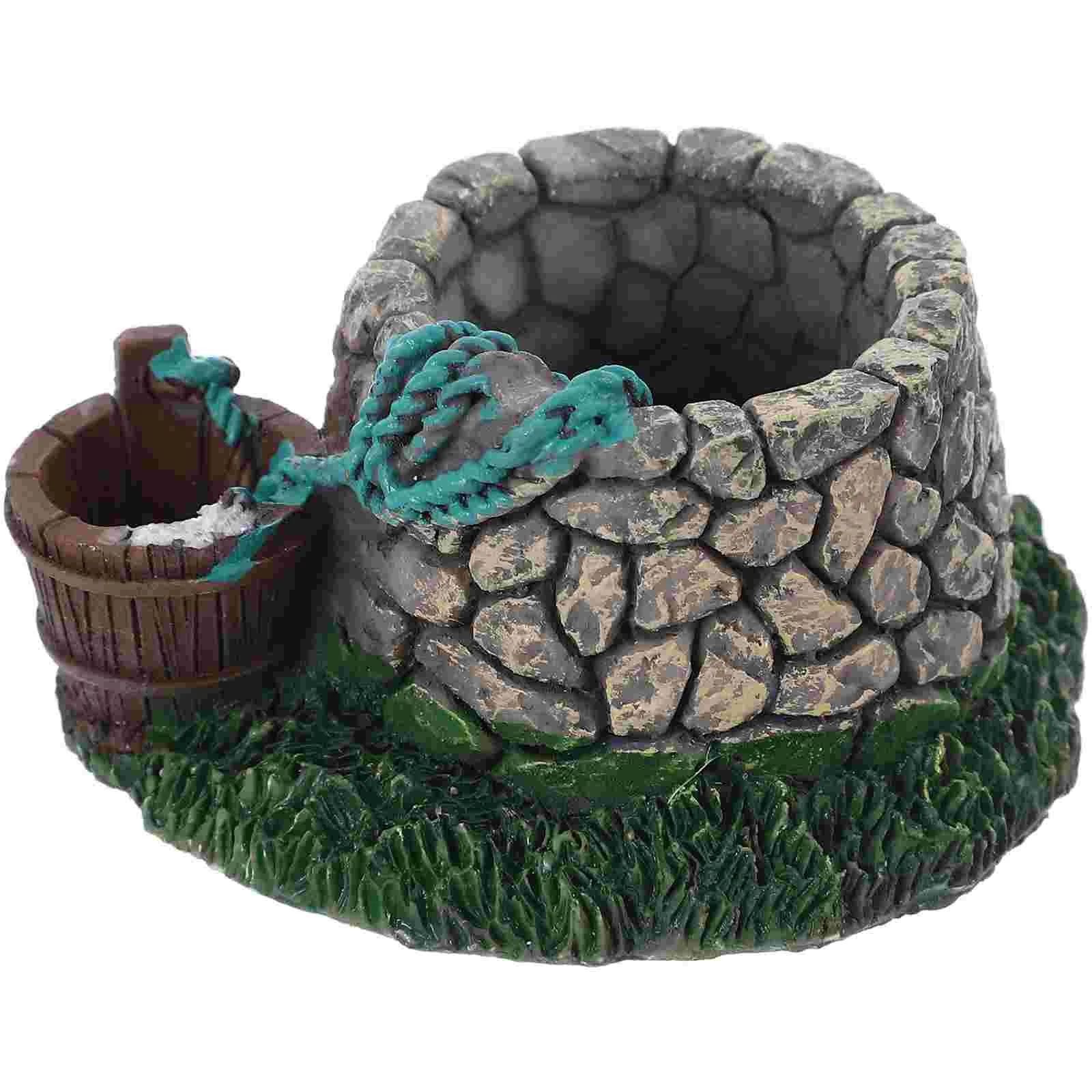 Succulent Flowerpot Decoration Betta Fish House Decorations for Tank Hideout Aquarium Small Terrarium
