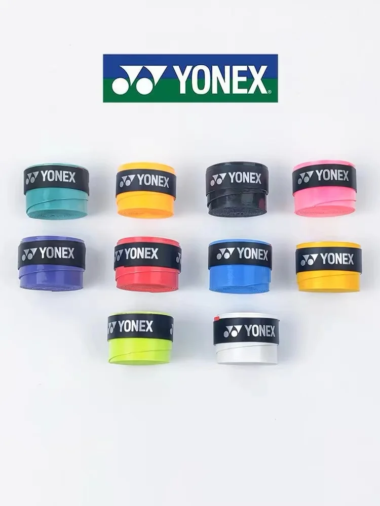 Racket Grips Racket Tape Badminton Overgrip Sweatband Grip Tape YONEX Overgrip Badminton Racket Viscose Non-slip Sweat-absorbent Yy Flat Tape Grip Handle Tennis Sports