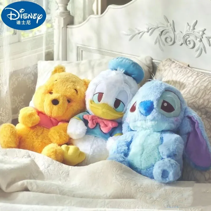 Disney 32Cm Kawaii Dongdi Insonne Series Heart Stitch Pooh Bear Donald Duck Lotso Cute Plush Doll Ciondolo Regalo Di Compleanno