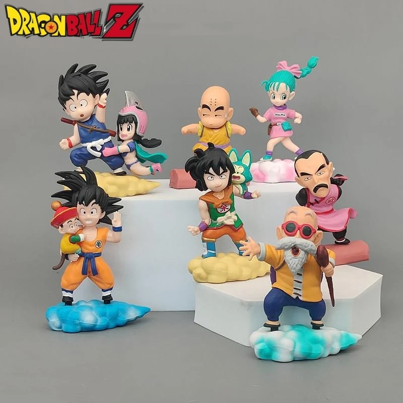 Naa 6 pcs/set Figura Dragon Ball Z Piccolo Goku Chichi Vegeta Gohan Bonito  Ver. Figura