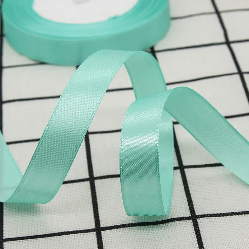Solid Color Satin Ribbons - Handmade DIY Accessories for Weddings and Gift Wrapping (25 Yards)