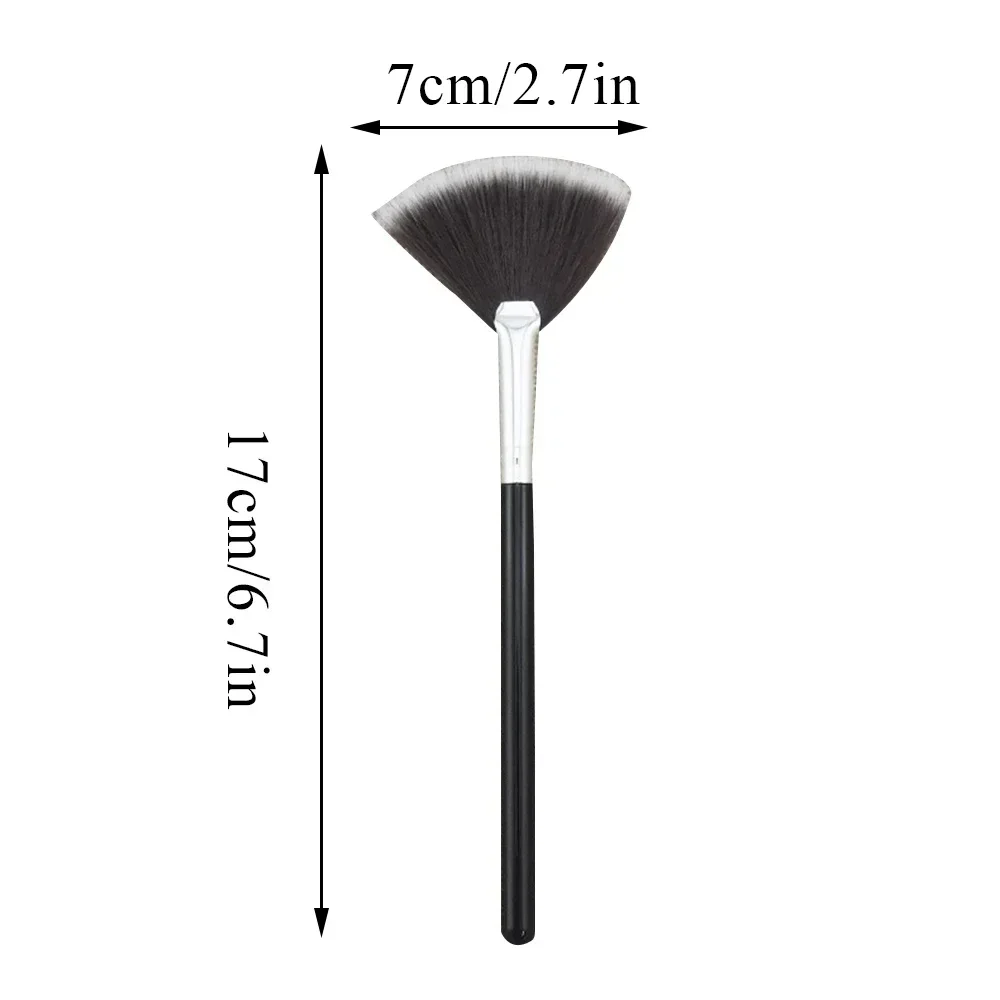 Multifunction Highlighter Brush Fan Makeup Brush Soft Bristles Women Beauty Tool Professional Loose Powder Brushes makeup brush set makeup brush makeup tool set makeup tool