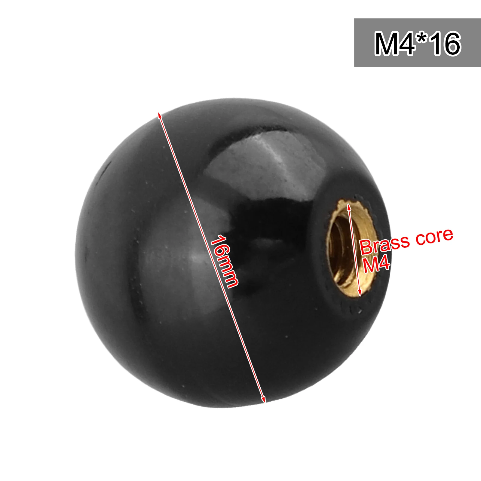 M4-M12 Round Ball Handle Ball Knobs Bakelite Lever Knob Grip Handles Handle Nut Machine Tool Replacement machine tool knobs