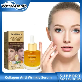 Collagene Anti Wri-nkle siero Lifting rassodante dissolvenza linee sottili restringimento dei pori rimuovere Dar-k Sp-ot melanina sbiancante essenza Anti-età