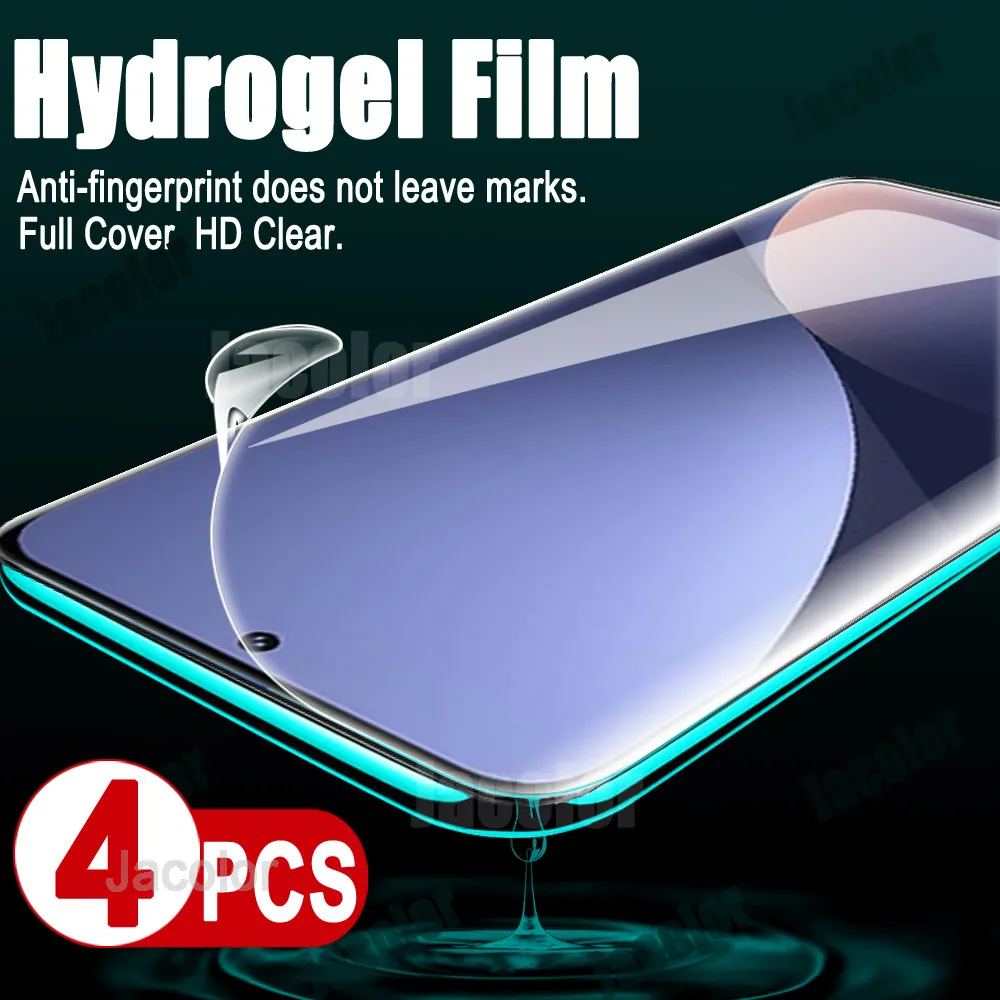 4pcs Hydrogel Film Screen Protector For Xiaomi 12 Lite 12t Pro 12x Screen Protector Gel Film For