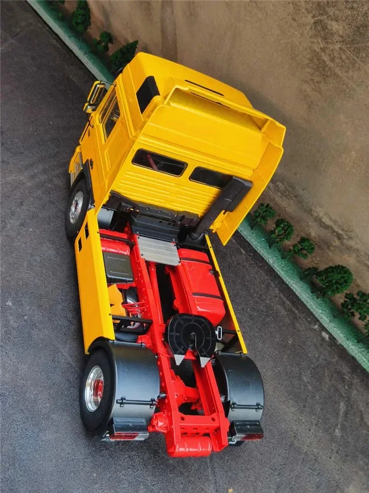 4x2 Traktor Metall Öffnen Die Tür KIT Version 1/14 Für Tamiya RC Lkw Anhänger Kipper Für MAN F2000 auto Diy Teile Für Lesu – Detail 8