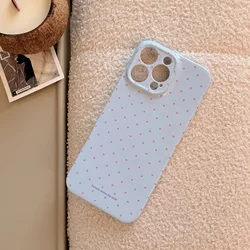 Korean Cute Polka Dot Glossy Film Hard Phone Case for Redmi Note 12 Pro 5G (FL - 417FL260528401)