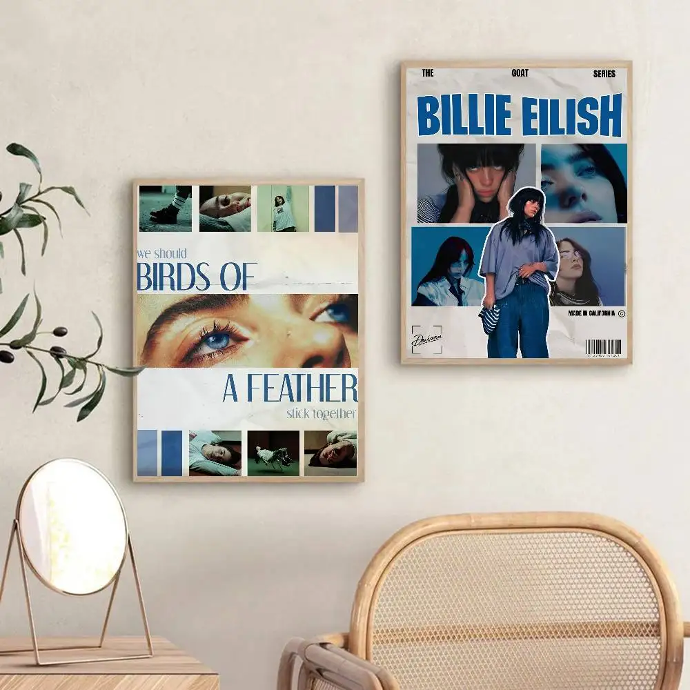 Billie Eilish Music Album Art Poster - Wall Decor for Living Room, Bedroom, Cafe